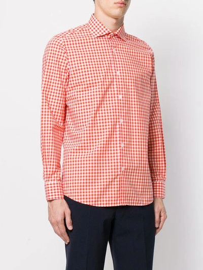 Shop Fashion Clinic Timeless Gingham Check Shirt In Yellow