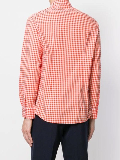 Shop Fashion Clinic Timeless Gingham Check Shirt In Yellow