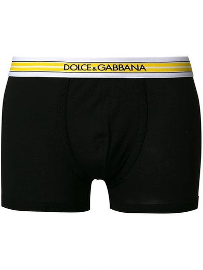 Shop Dolce & Gabbana Underwear Logo Waistband Briefs - Black