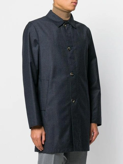 Shop Kired Reversible Raincoat In Blue