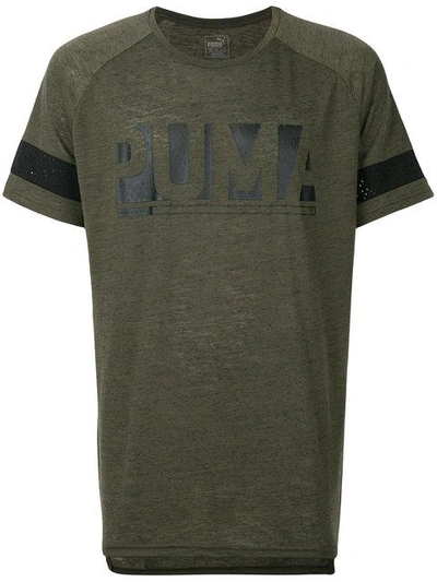 Shop Puma Logo Print T-shirt