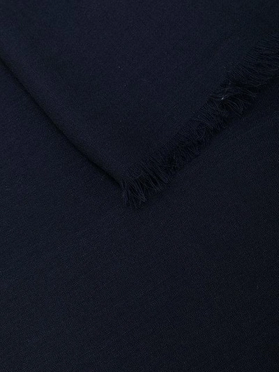 Dell'oglio Plain Scarf - Blue In Blue