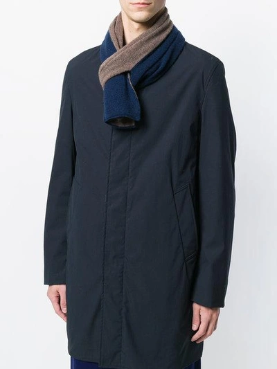 Dell'oglio Contrast Scarf In Blue