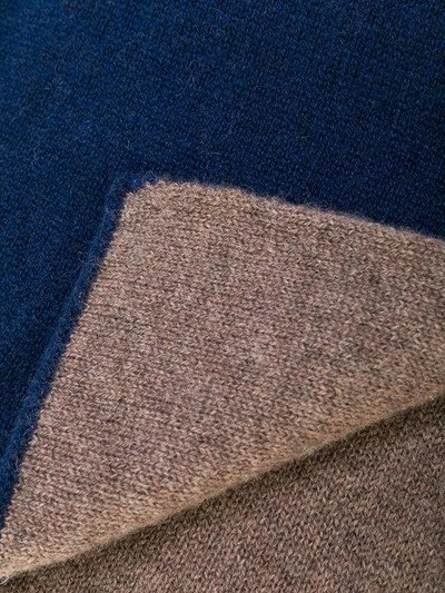 Dell'oglio Contrast Scarf In Blue