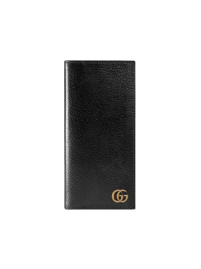 Shop Gucci Gg Marmont Breast Wallet In Black