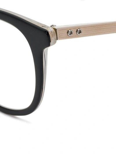 Shop Dita Eyewear Falson Glasses In Metallic