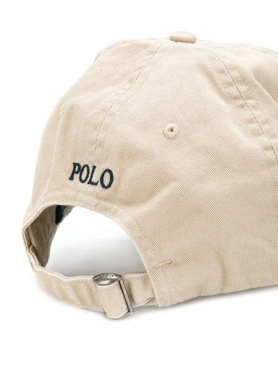 Shop Polo Ralph Lauren Classic Logo Cap In Neutrals