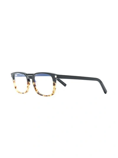 Shop Saint Laurent Tortoishell Gradient Glasses