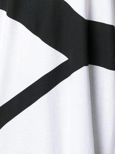 Shop Y's Logo Print Long-sleeved Dress - White