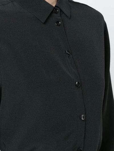 Shop Saint Laurent Classic Fitted Shirt - Black