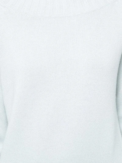 Shop Vince Round Neck Sweater In Blue