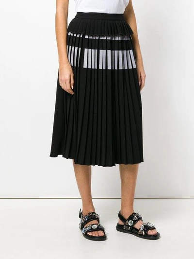 Shop Ioana Ciolacu Pleated Midi Skirt In Black