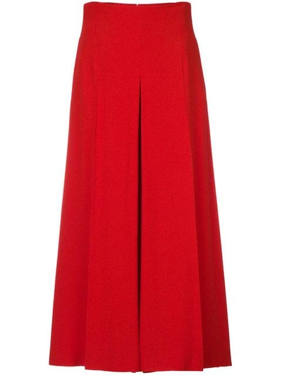 Shop Alexander Mcqueen Classic Culottes - Red