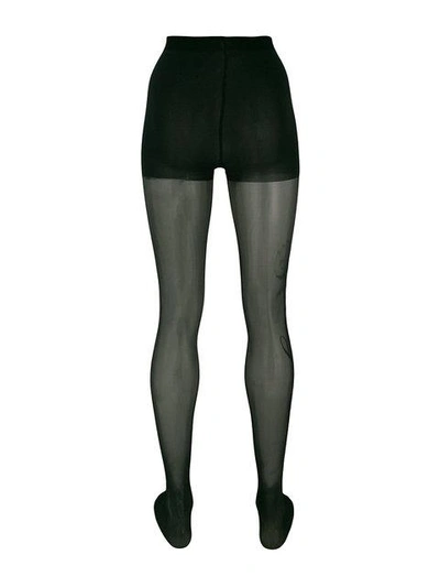 Shop Alexander Wang Wangover Sheer Tights In 001