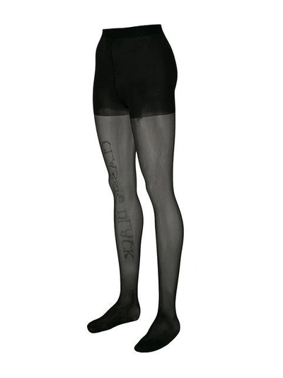 Shop Alexander Wang Classic Sheer Tights In Black