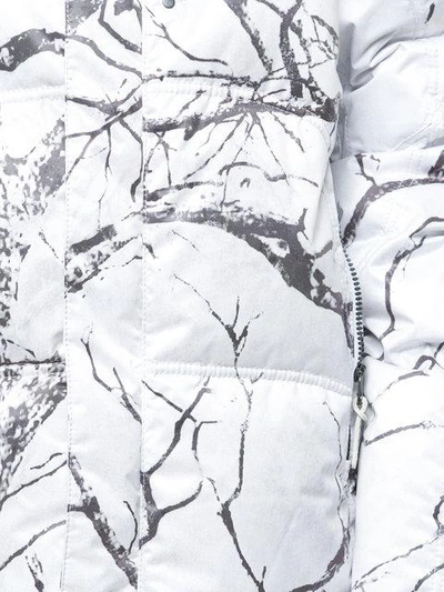 Shop Kru Tree Print Jacket - White