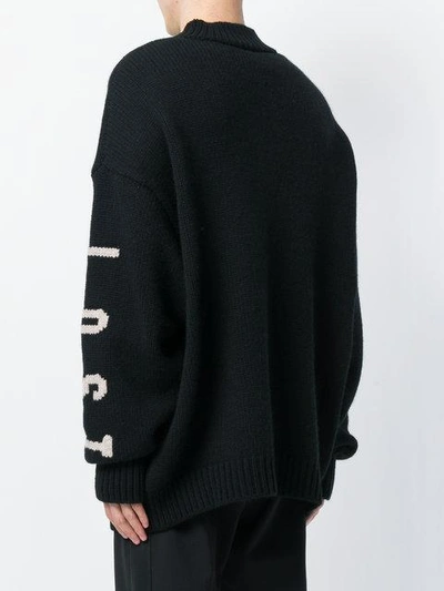 Shop Yeezy Season 5 Sweater In Black