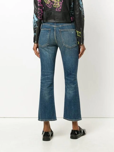 Shop Citizens Of Humanity Cropped Bootcut Jeans In Blue