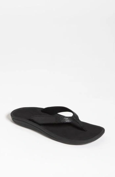 Shop Olukai 'kulapa Kai' Thong Sandal In Black