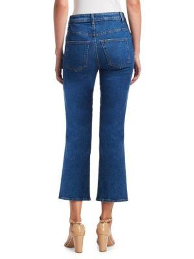 Shop Khaite Benny Flared Cropped Jean In Napa