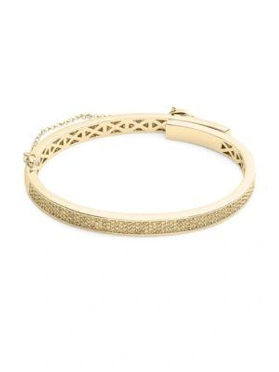 Shop Eddie Borgo Ex Thin Safety Chain Bracelet In Gold