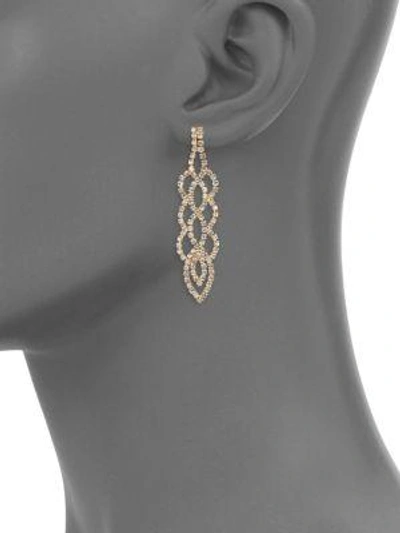 Shop Jules Smith Sparkle Braid Earrings In Gold Clear