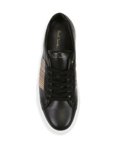 Shop Paul Smith Leather Low-top Sneakers In Black Multi