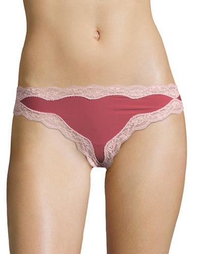 calvin klein red lace thong
