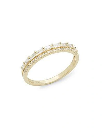 Shop Kc Designs 14k Yellow Gold And Baguette Diamond Ring