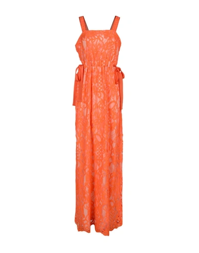 Shop Intropia Long Dress In Orange