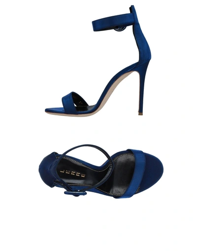 Shop Lerre Sandals In Dark Blue