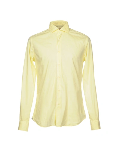 Shop Xacus Shirts In Yellow