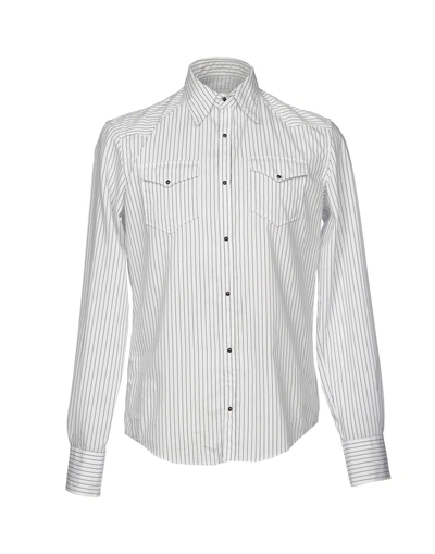 Shop Aglini Man Shirt White Size 16 Cotton