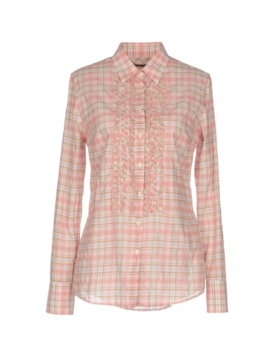 Shop Fred Perry Checked Shirt In Pink