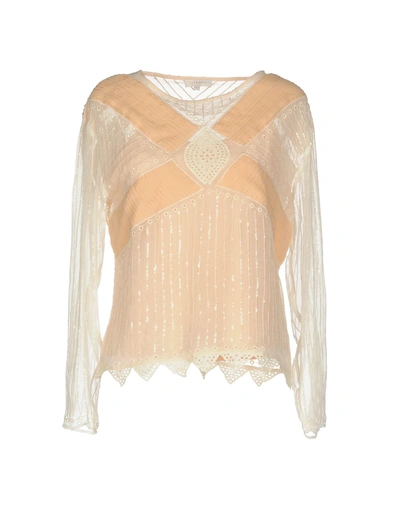 Shop Intropia Blouse In Apricot