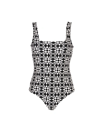 Shop Fausto Puglisi One-piece Swimsuits In Black