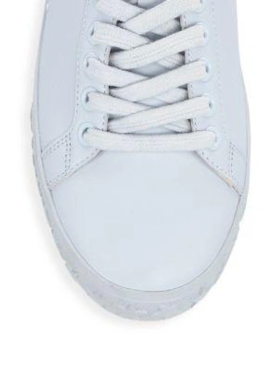 Shop Ash Stars Leather Trainers In Ice Blue