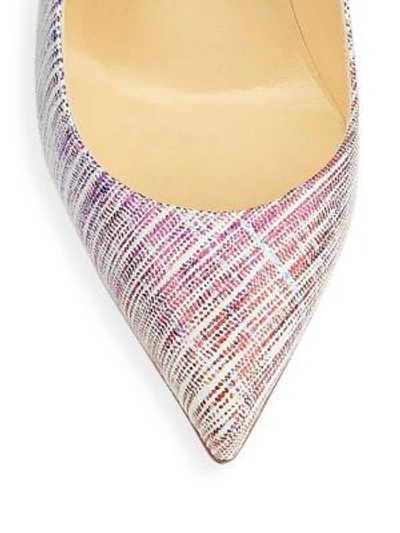 Shop Christian Louboutin Pigalle Follies Suede Point Toe Pumps In Multi