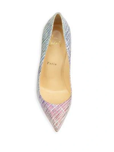 Shop Christian Louboutin Pigalle Follies Suede Point Toe Pumps In Multi