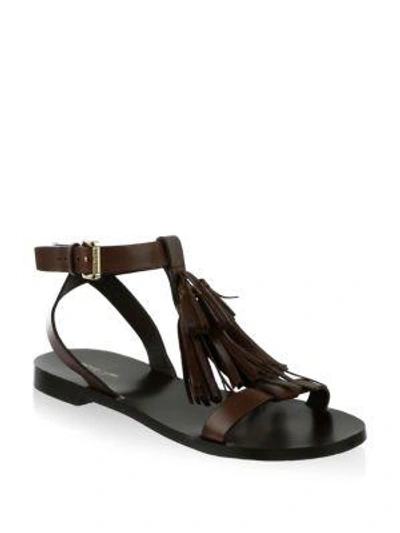 Shop Michael Kors Steffi Leather Sandals In Branch