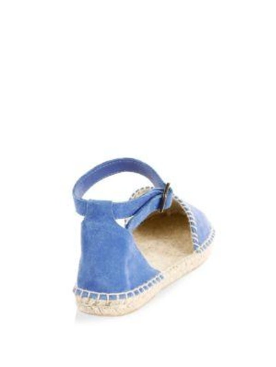 Shop Soludos Suede D'orsay Flats In Blue Marine