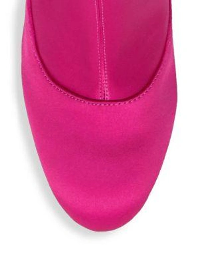 Shop Sam Edelman Calexa Satin Sock Booties In Hot Pink