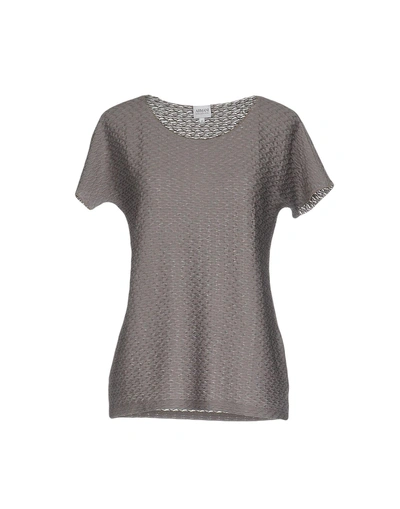 Shop Armani Collezioni T-shirt In Grey