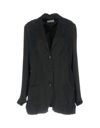 Shop Alberto Biani Suit Jackets In Dark Blue