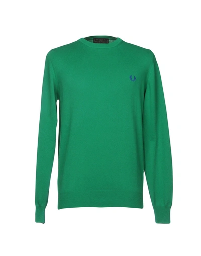 Shop Fred Perry Sweaters In Emerald Green