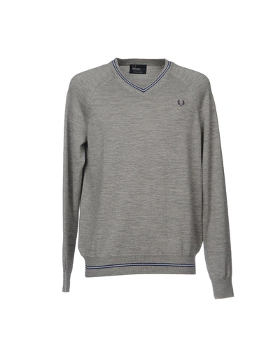 Shop Fred Perry Sweaters In Grey