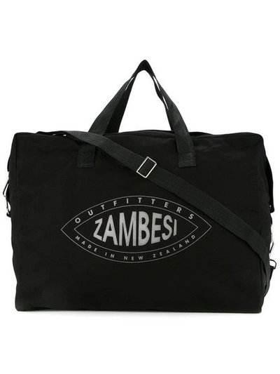 Shop Zambesi Logo Print Holdall Bag