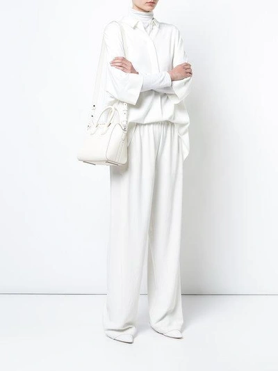 Shop Givenchy Mini Antigona Tote In White