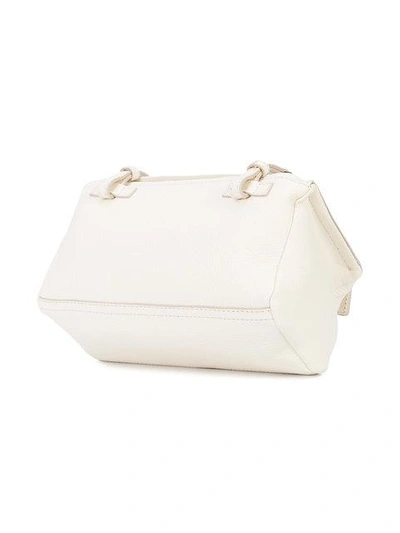 Shop Givenchy Mini Pandora Crossbody Bag - White