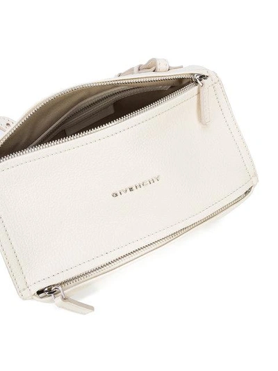 Shop Givenchy Mini Pandora Crossbody Bag - White